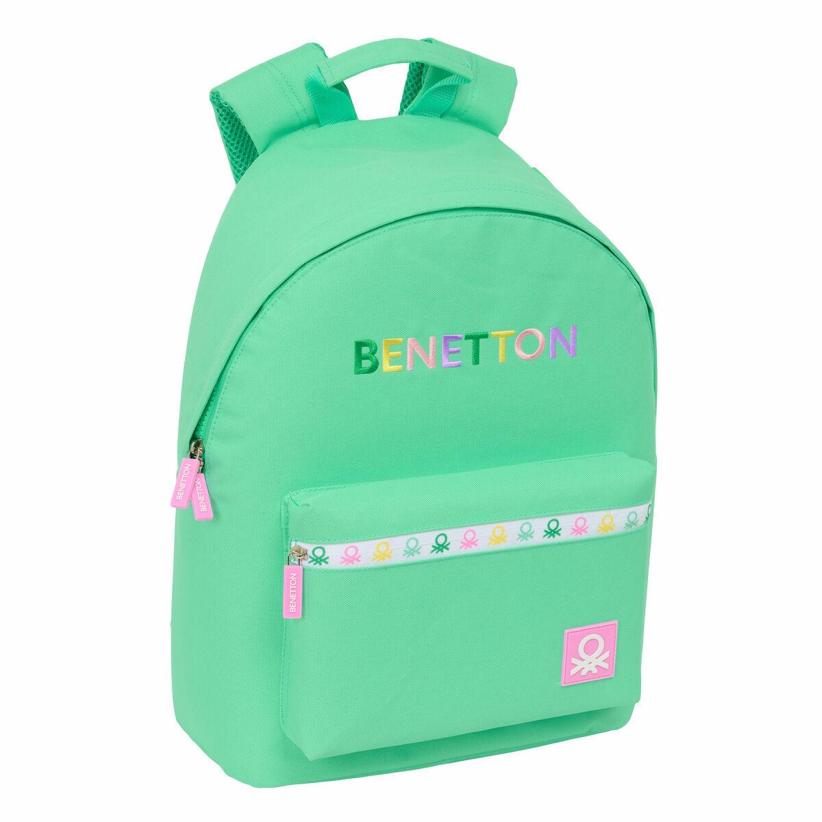 Mochila para notebook Benetton benetton Verde 31 x 41 x 16 cm