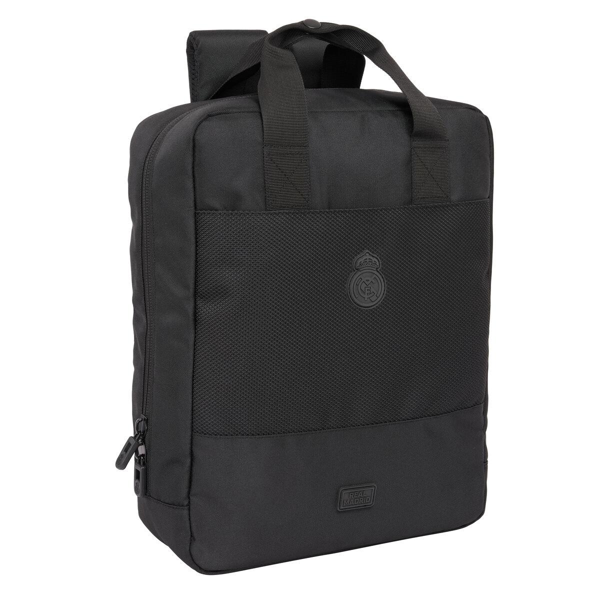 Mochila para notebook Real Madrid C.F. Premium Preto 29 x 39 x 11 cm 13,3"