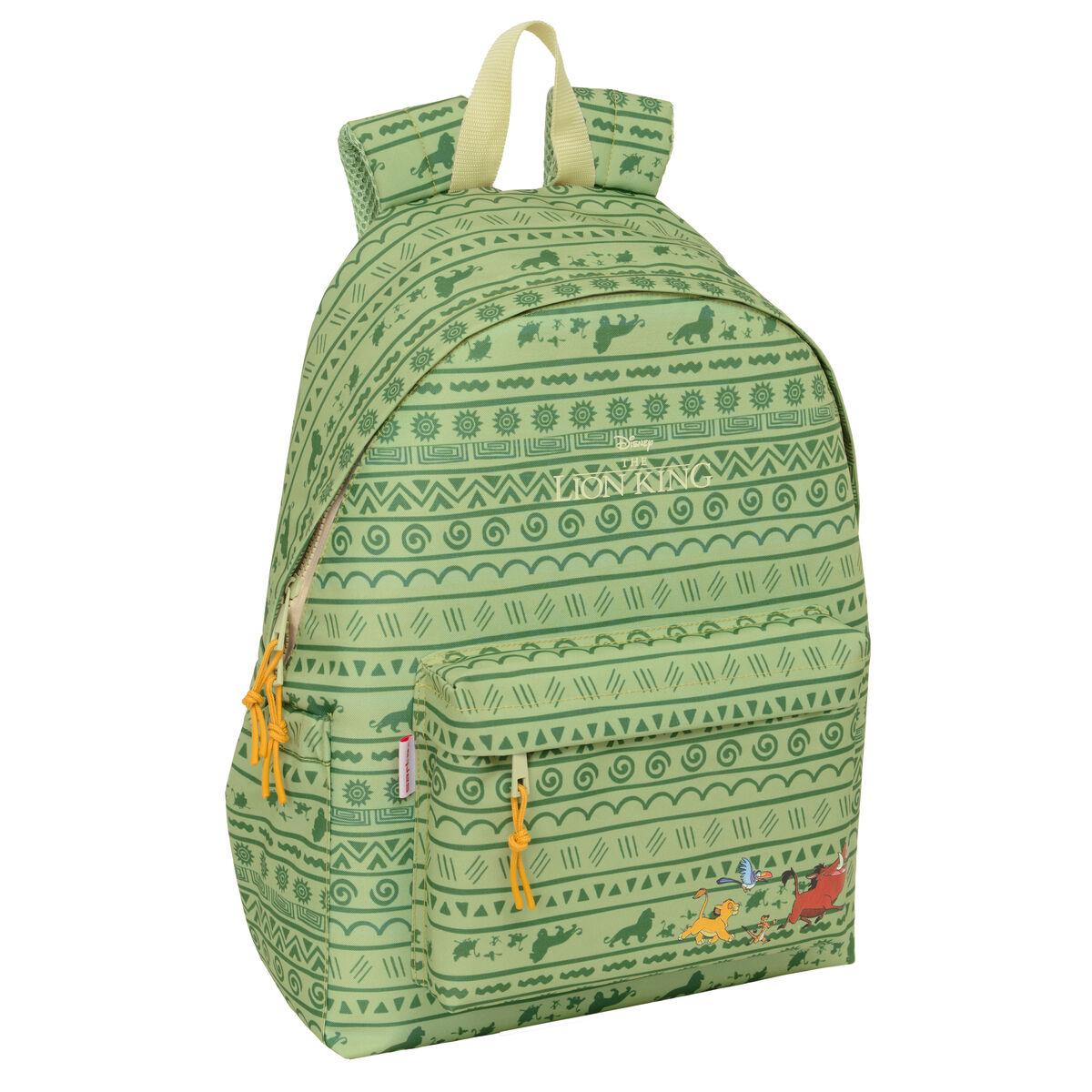 Mochila para notebook Mufasa Verde Bege 31 x 43 x 13 cm