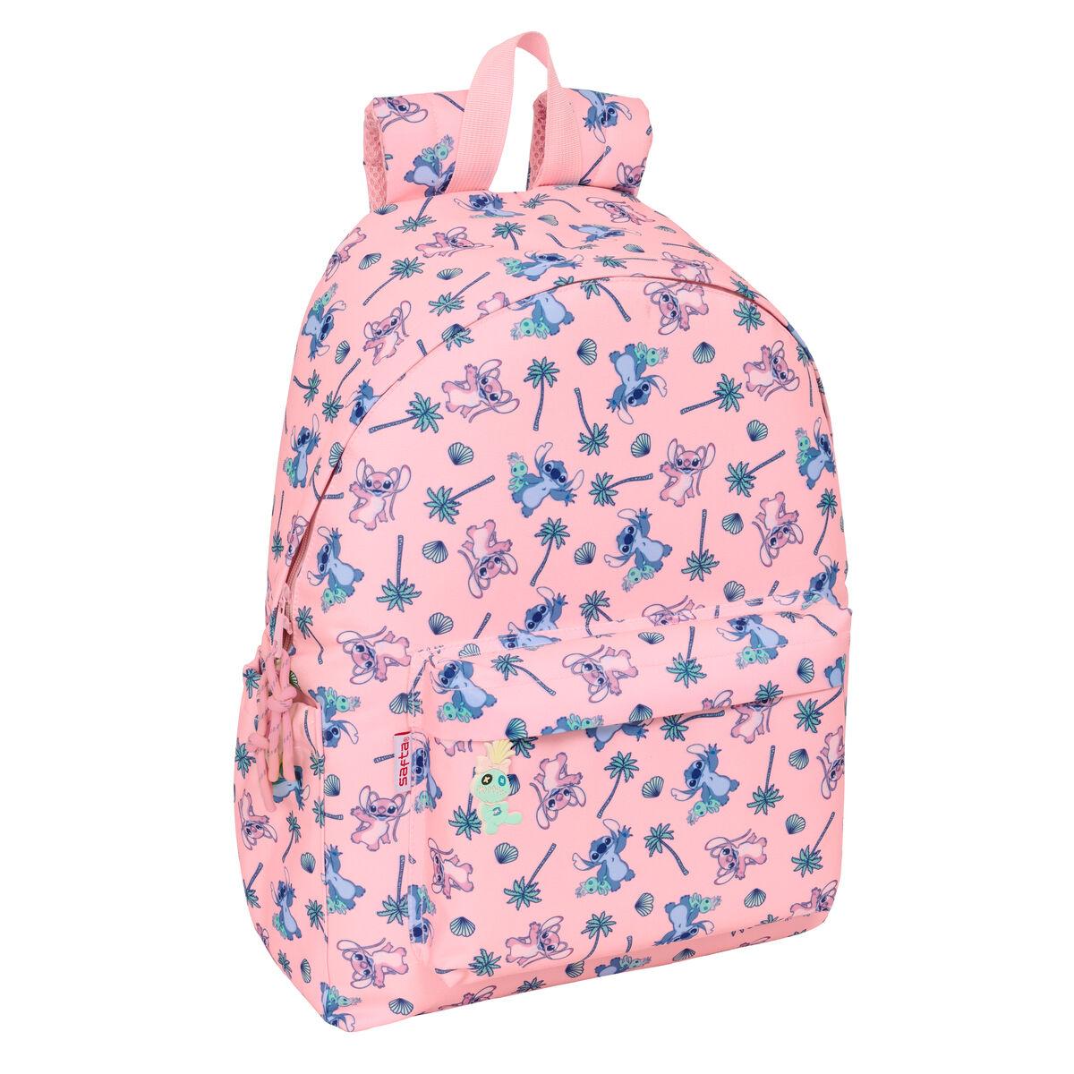 Mochila para notebook Lilo & Stitch Beach Cor de Rosa
