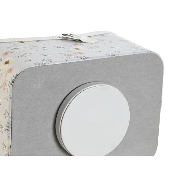 Suporte para comandos DKD Home Decor Azul Cinzento Camel Rosa Claro 2 Unidades