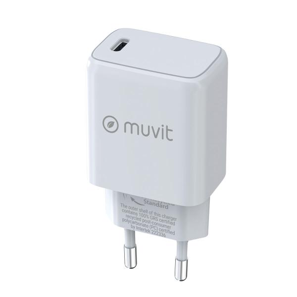 Carregador de Parede Muvit MCACC0014 Branco 30 W