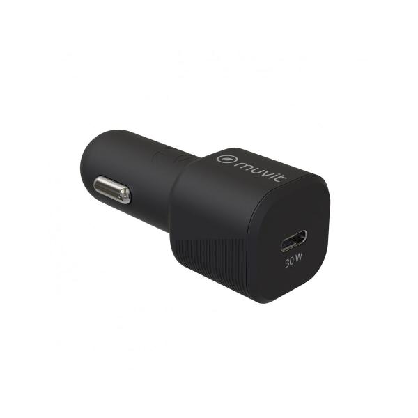 Carregador USB para carro Muvit Preto 30 W