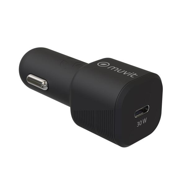 Carregador USB para carro Muvit Preto 30 W