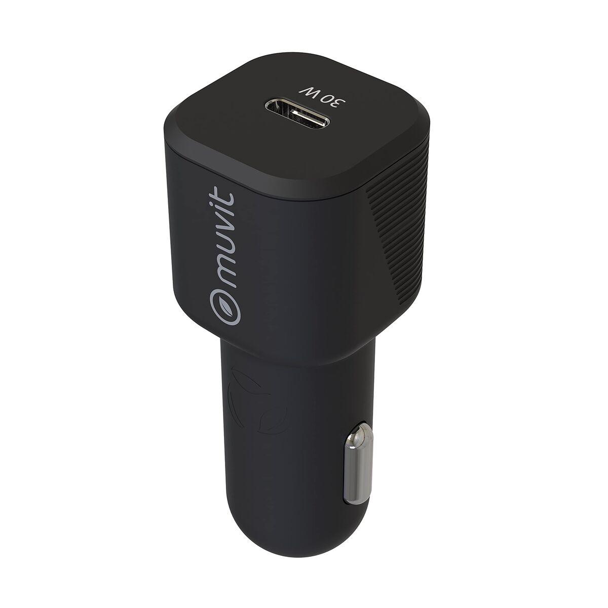Carregador USB para carro Muvit Preto 30 W