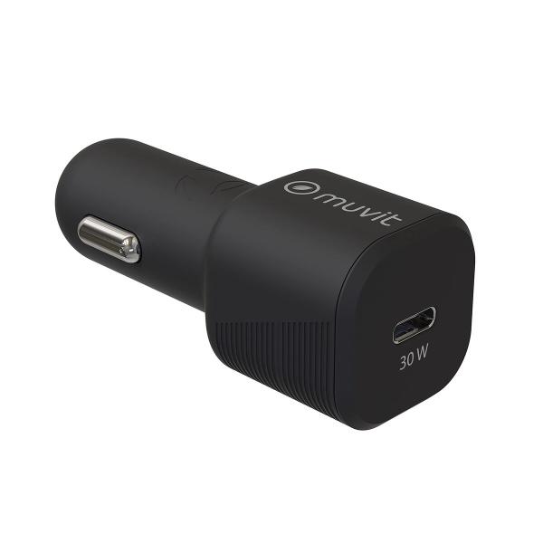 Carregador USB para carro Muvit Preto 30 W