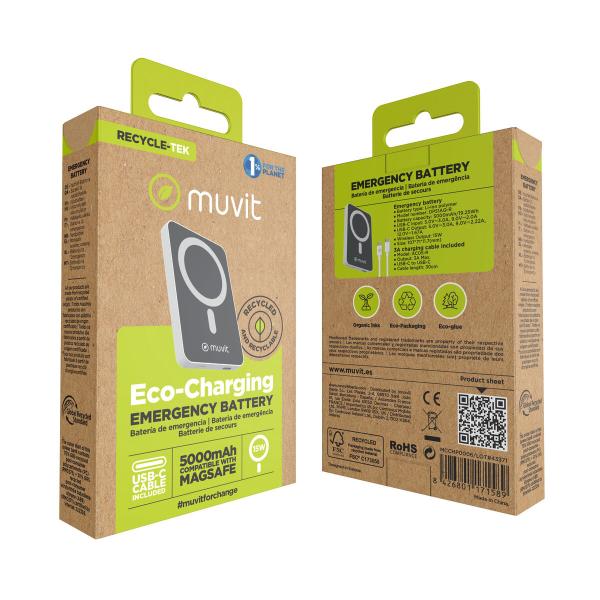 Powerbank Muvit for Change DP51AQ-R Branco 5000 mAh