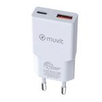 Carregador de Parede Muvit for Change HC-263 Branco 18 W 30 W