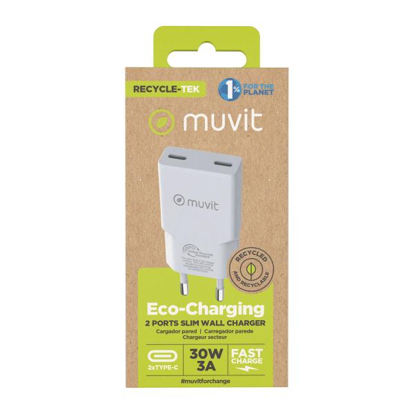Carregador de Carro Muvit for Change HC-263C Branco 30 W