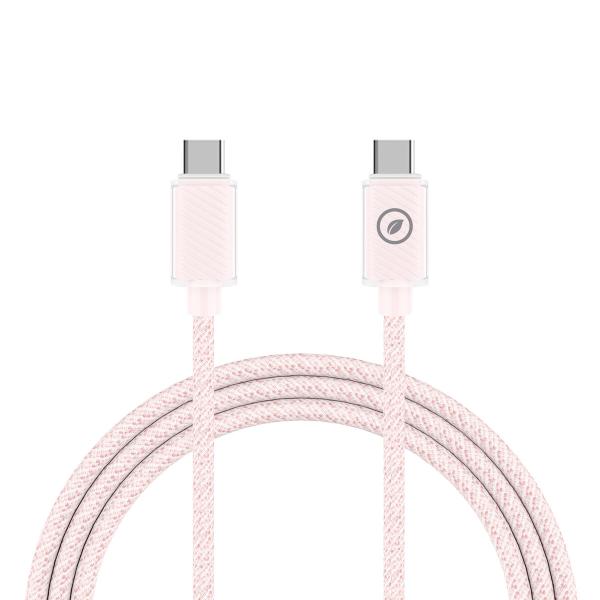 Carregador de Parede + Cabo USB-C Muvit for Change  Glass GaN Cor de Rosa