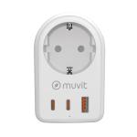 Carregador de Parede Muvit for Change 851DQ-DE Branco 20 W