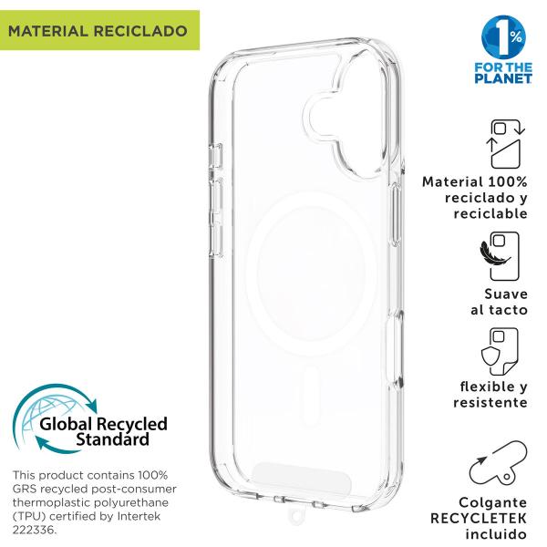 Capa para Telemóvel Muvit for Change iPhone 17 Transparente