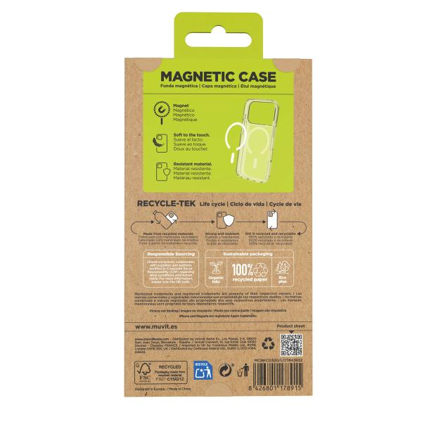 Capa para Telemóvel Muvit for Change iPhone 17 Pro Transparente