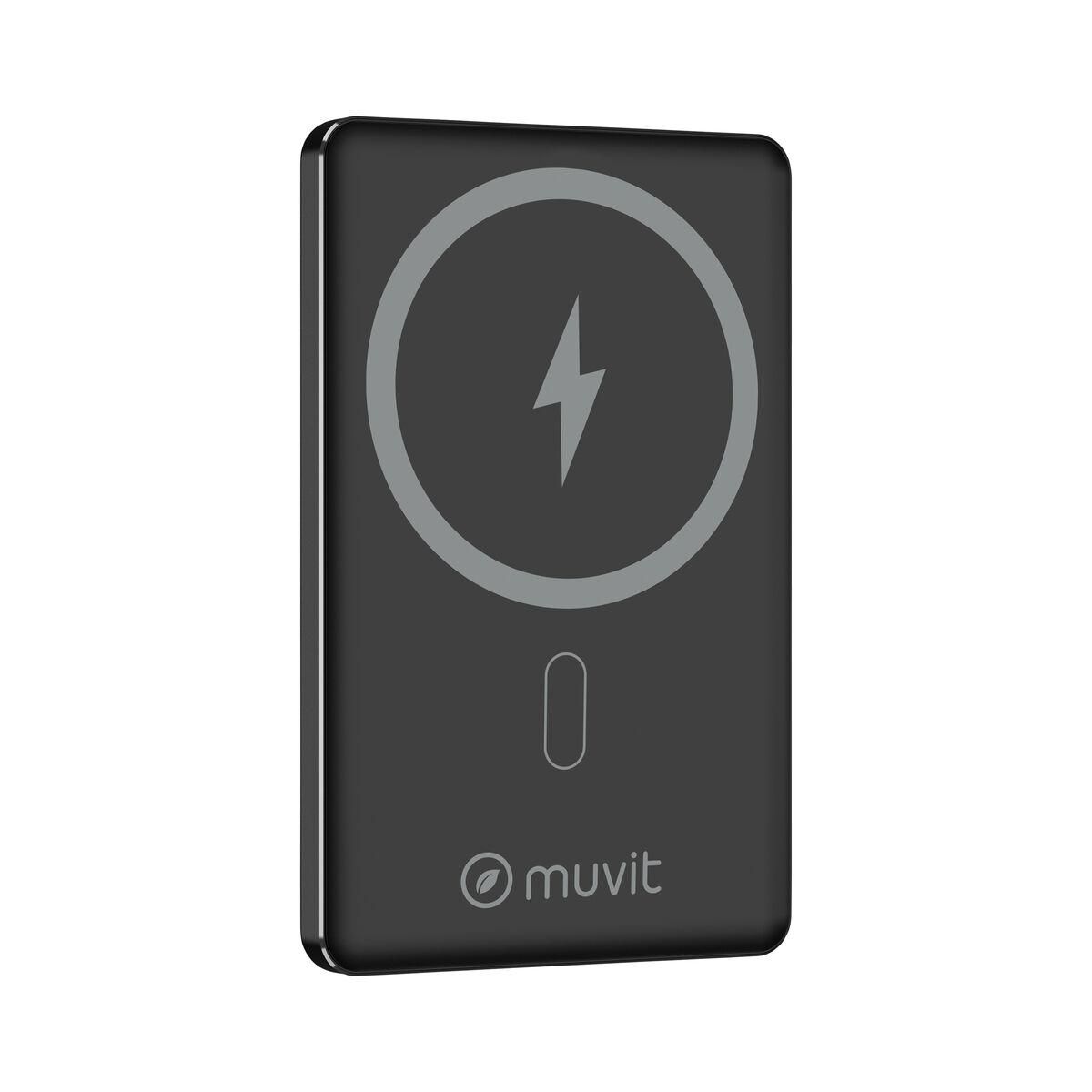 Powerbank Muvit for Change Preto Alumínio 5000 mAh