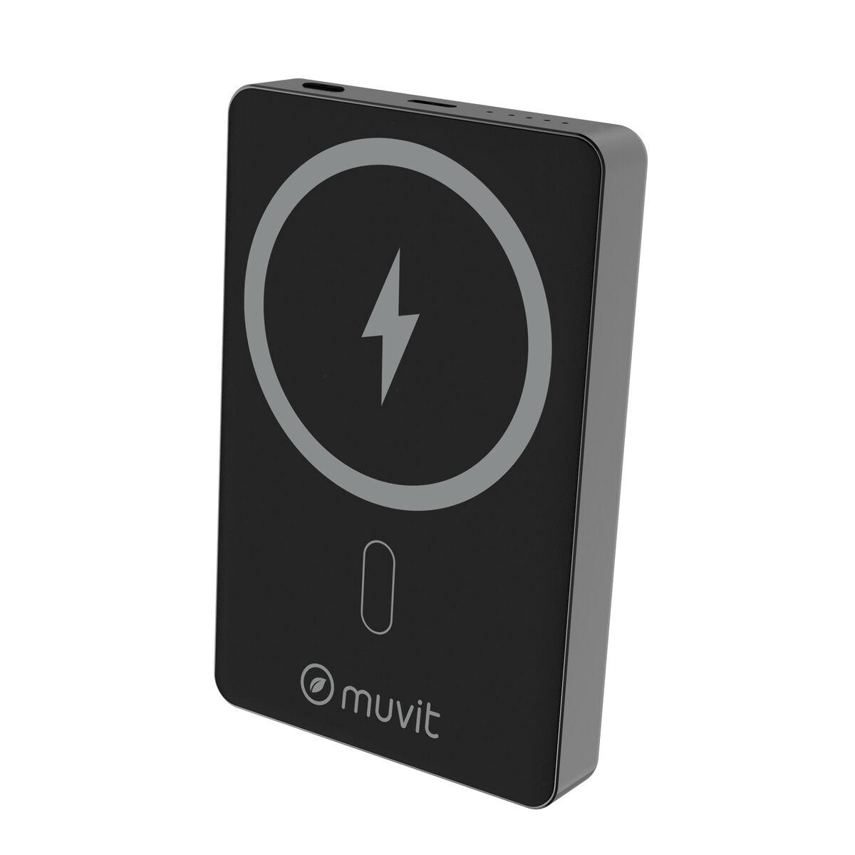 Powerbank Muvit for Change Preto Alumínio 10000 mAh