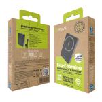 Powerbank Muvit for Change Preto Alumínio 10000 mAh