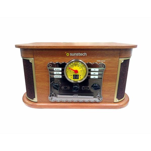 Jukebox Sunstech PXRC52CDWD Castanho Madeira