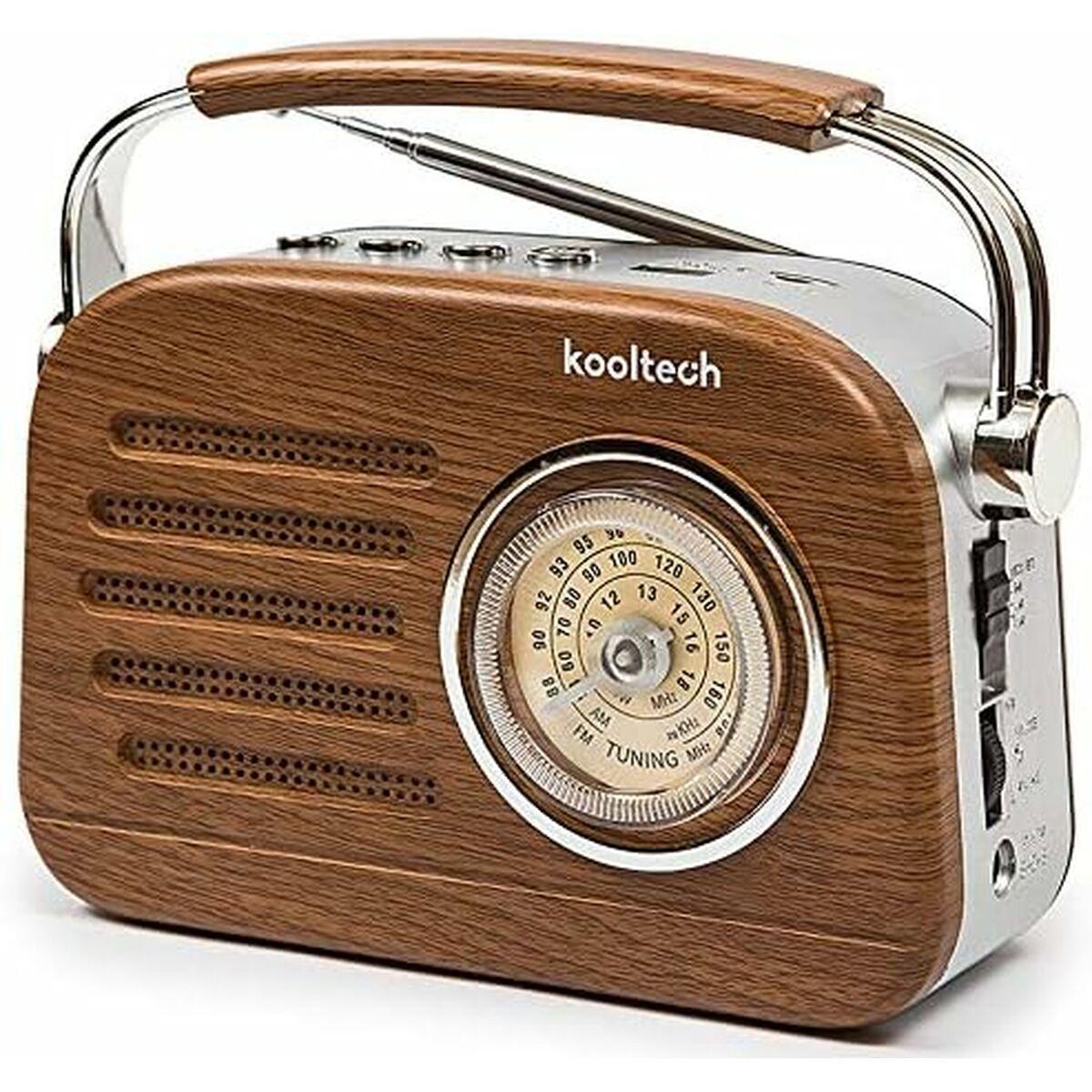 Rádio Portátil Bluetooth Kooltech Retro AM/FM