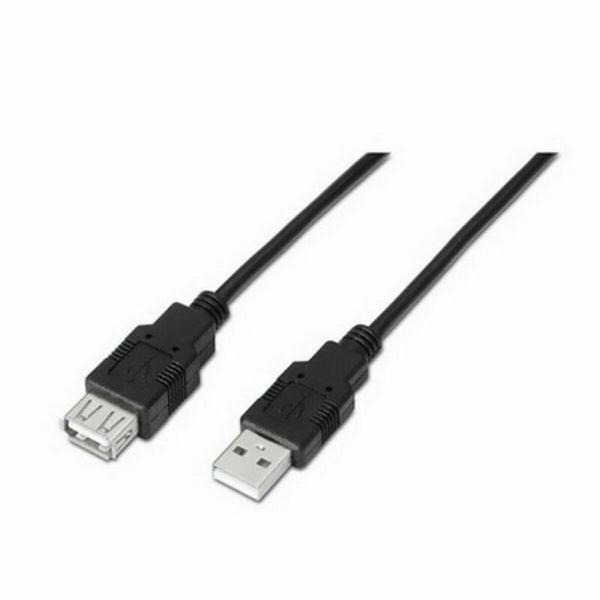 Cabo alongador TooQ FS20200M-B 1,8 m USB Preto 1,8 m