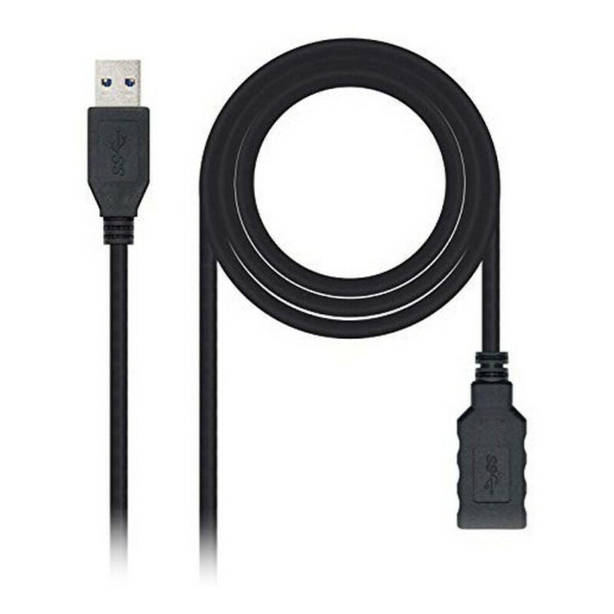 Cabo USB 3.0 A para USB A NANOCABLE 10.01.0902BK 2 m