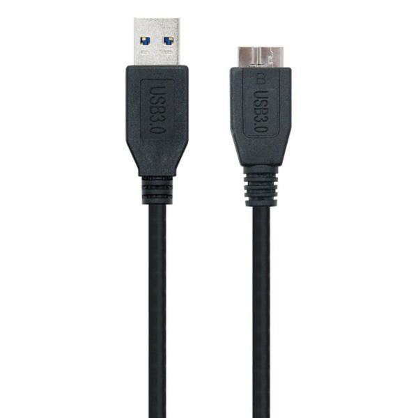 Cabo USB 3.0 A para Micro USB B NANOCABLE 10.01.110-BK