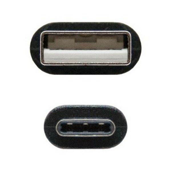 Cabo USB A para USB C NANOCABLE 10.01.210 Preto