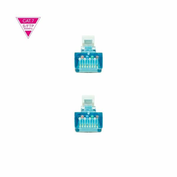 Cabo de rede rígido FTP Categoria 7 NANOCABLE LSZH/SFTP Cinzento 5 m