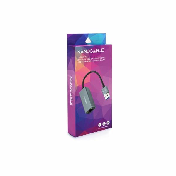 Adaptador USB para Ethernet NANOCABLE ANEAHE0818
