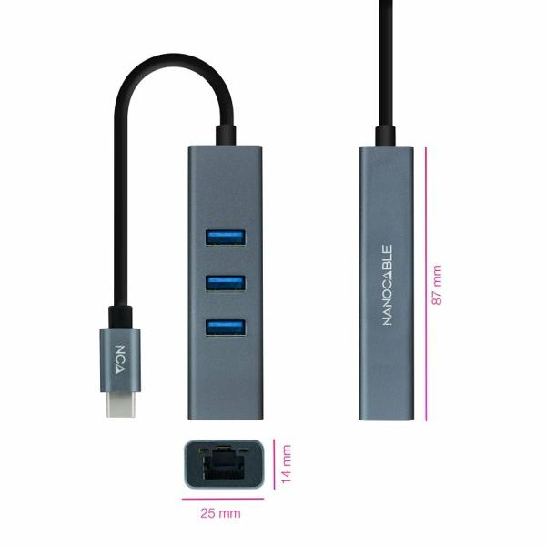 Adaptador USB para Ethernet NANOCABLE ANEAHE0819