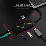 Hub USB NANOCABLE 10.16.0901 Preto 100 W