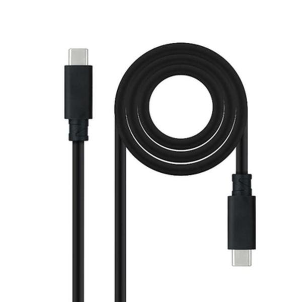 Cabo USB C NANOCABLE 10.01.4101-L150 1,5 m Preto