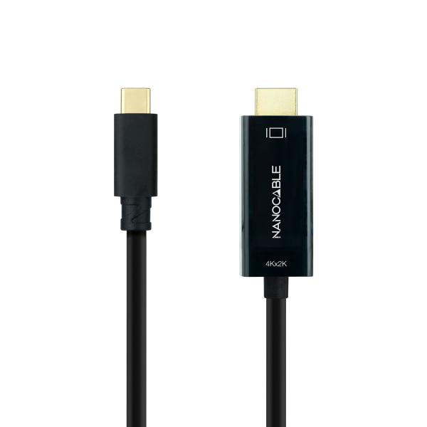 Cabo USB-C para HDMI NANOCABLE 10.15.5133 Preto 3 m 4K Ultra HD