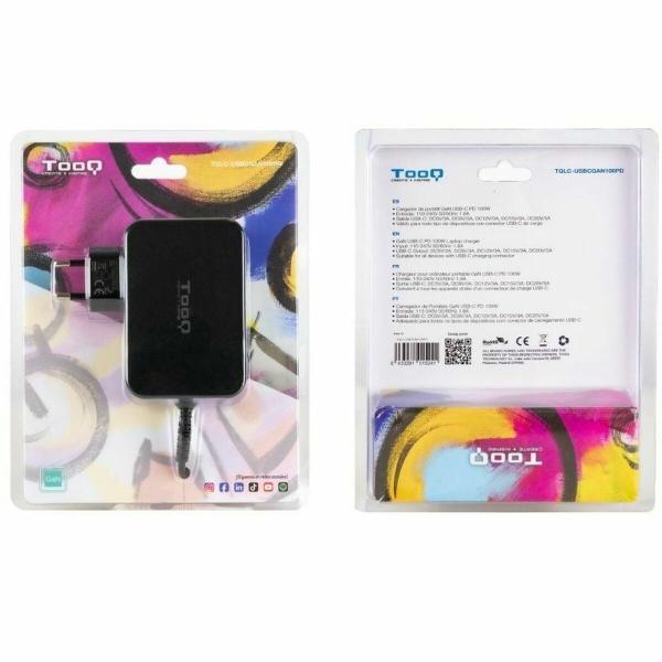 Carregador para Portátil TooQ GAN USB-C PD 100W 100 W