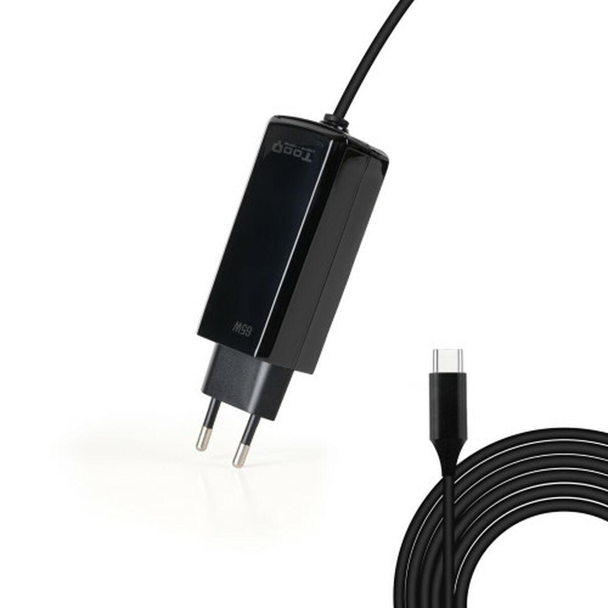 Carregador para Portátil TooQ GAN USB-C PD 65W Cúbico 65 W