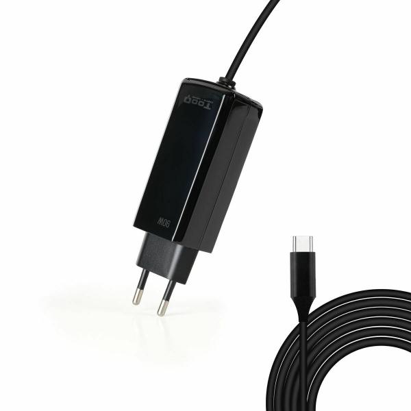 Carregador para Portátil TooQ GAN USB-C PD 90W Cúbico 90 W