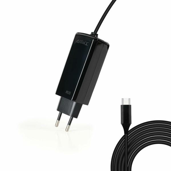 Carregador para Portátil TooQ GAN USB-C PD 90W Cúbico 90 W