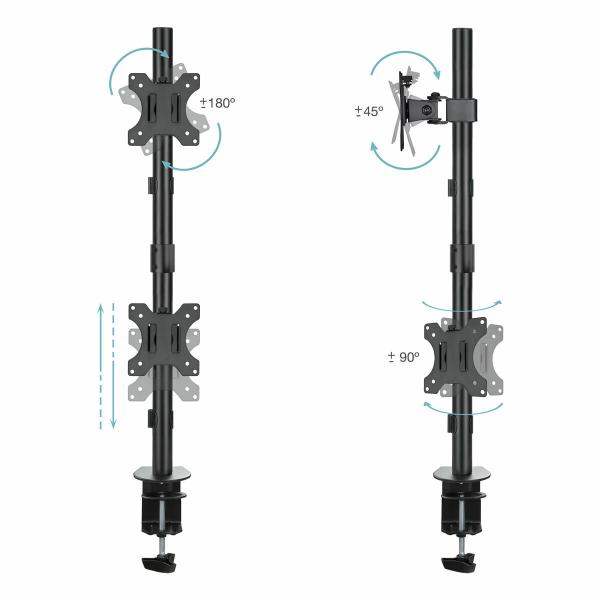 Suporte de Mesa para Ecrã TooQ DB1233TNV-B 32" 13" 16 Kg