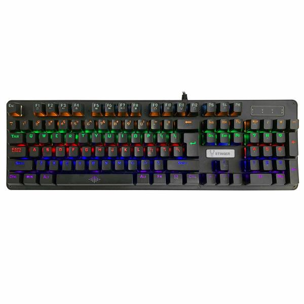 Teclado e Rato para Vídeojogos Woxter GM26-075 Preto