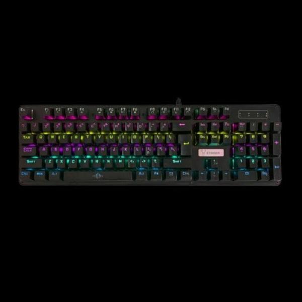 Teclado e Rato para Vídeojogos Woxter GM26-075 Preto