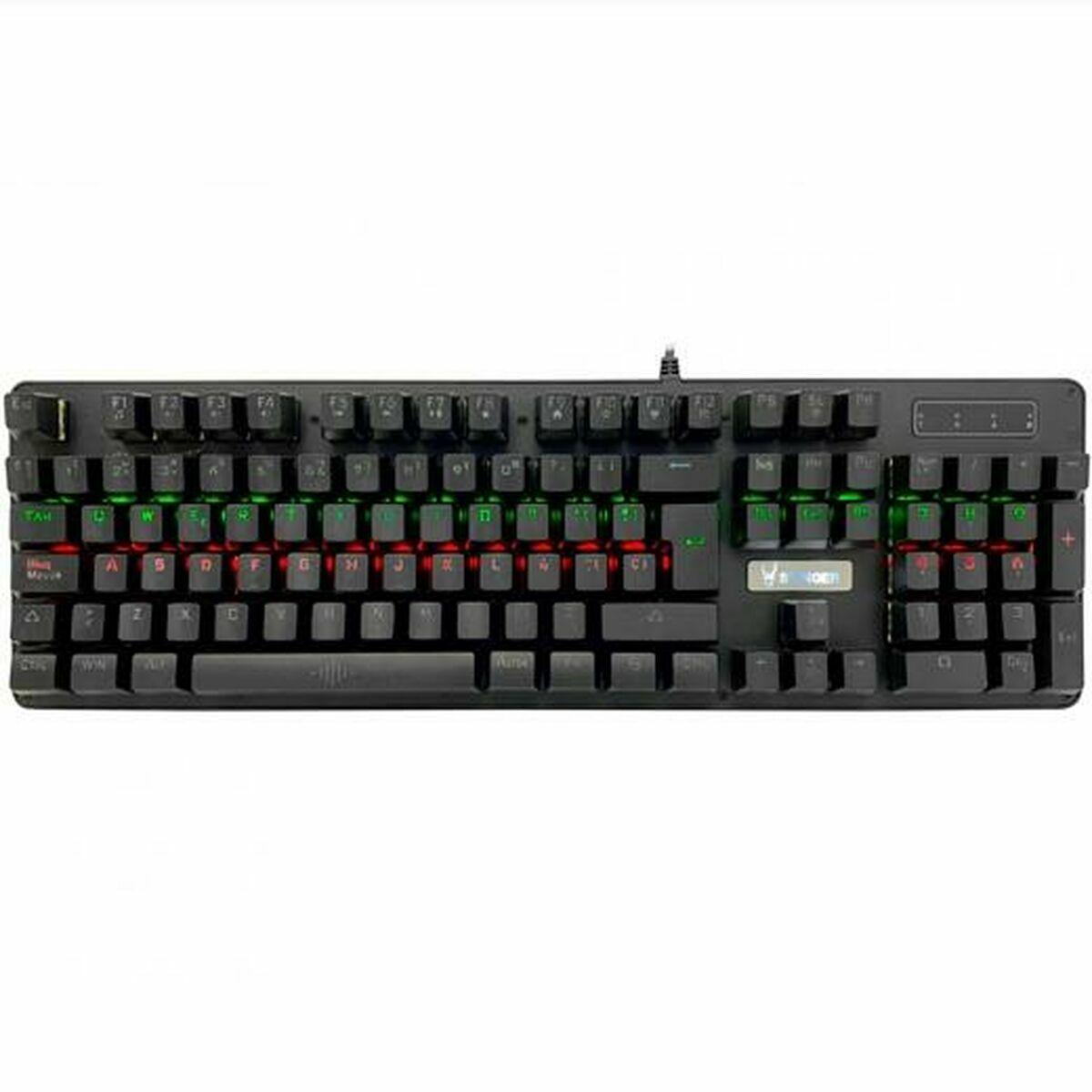 Teclado e Rato para Vídeojogos Woxter GM26-075 Preto