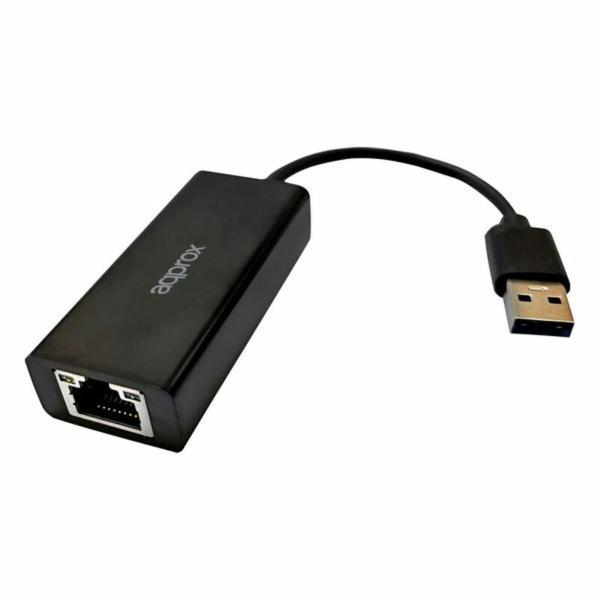 Adaptador Ethernet para USB 2.0 approx! APPC07V3 Preto