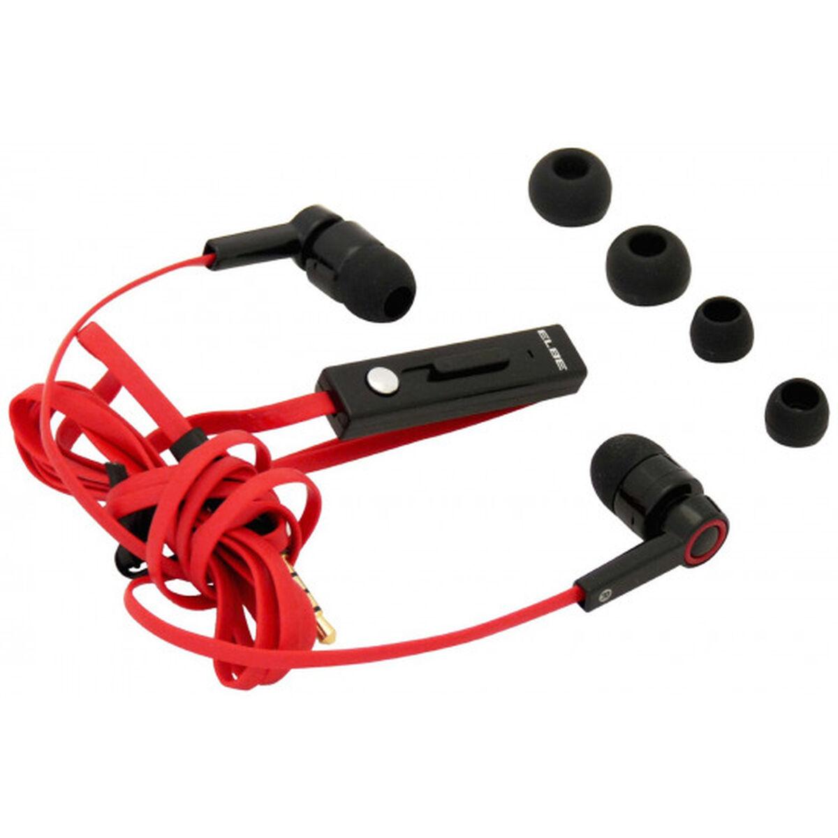 Auriculares com microfone ELBE AUR10MIC Vermelho