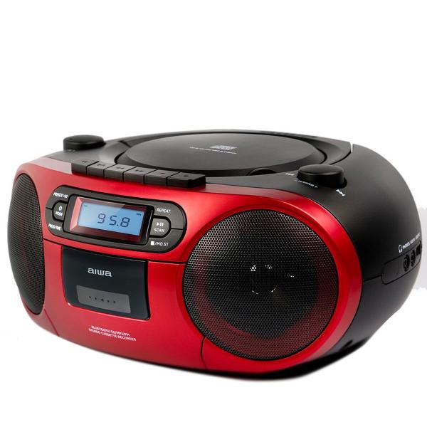 Rádio Cassete Aiwa BBTC550RD    6W Vermelho
