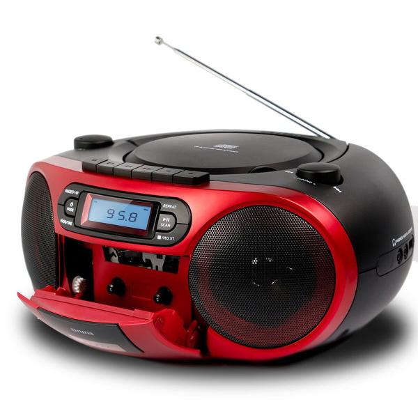 Rádio Cassete Aiwa BBTC550RD    6W Vermelho
