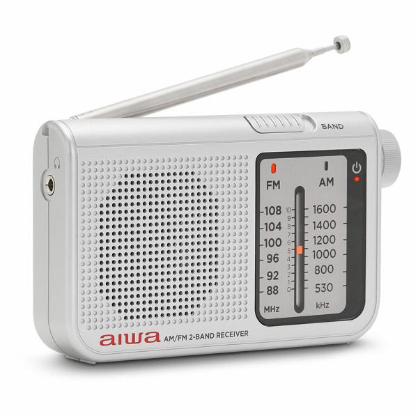 Rádio Portátil Aiwa RS55SL Branco Prateado