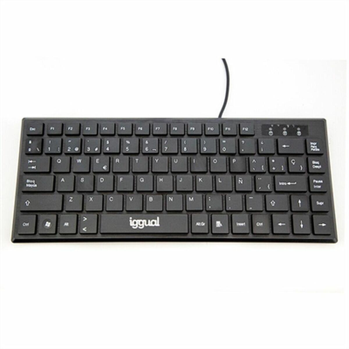 Teclado iggual Slim TKL-USB Preto