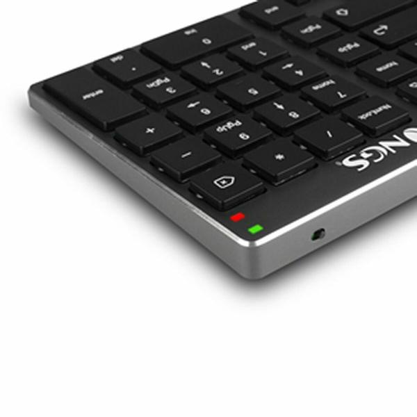 Teclado NGS FORTUNE-BT ESPAÑOL Cinzento Qwerty espanhol