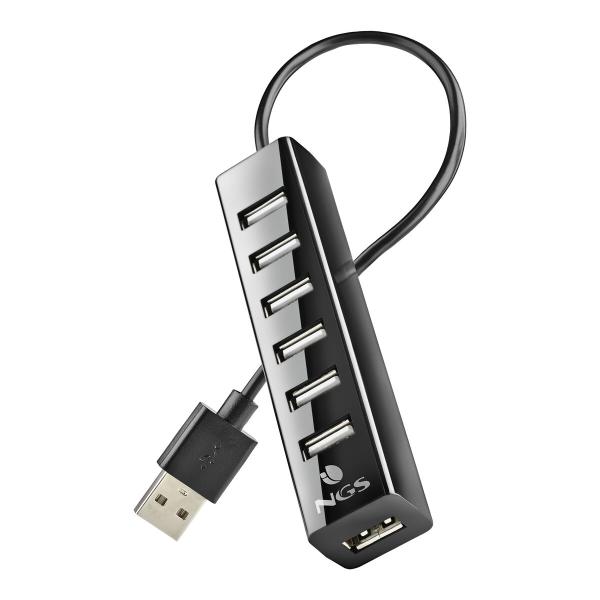 Hub USB NGS IHUB7 TINY Preto