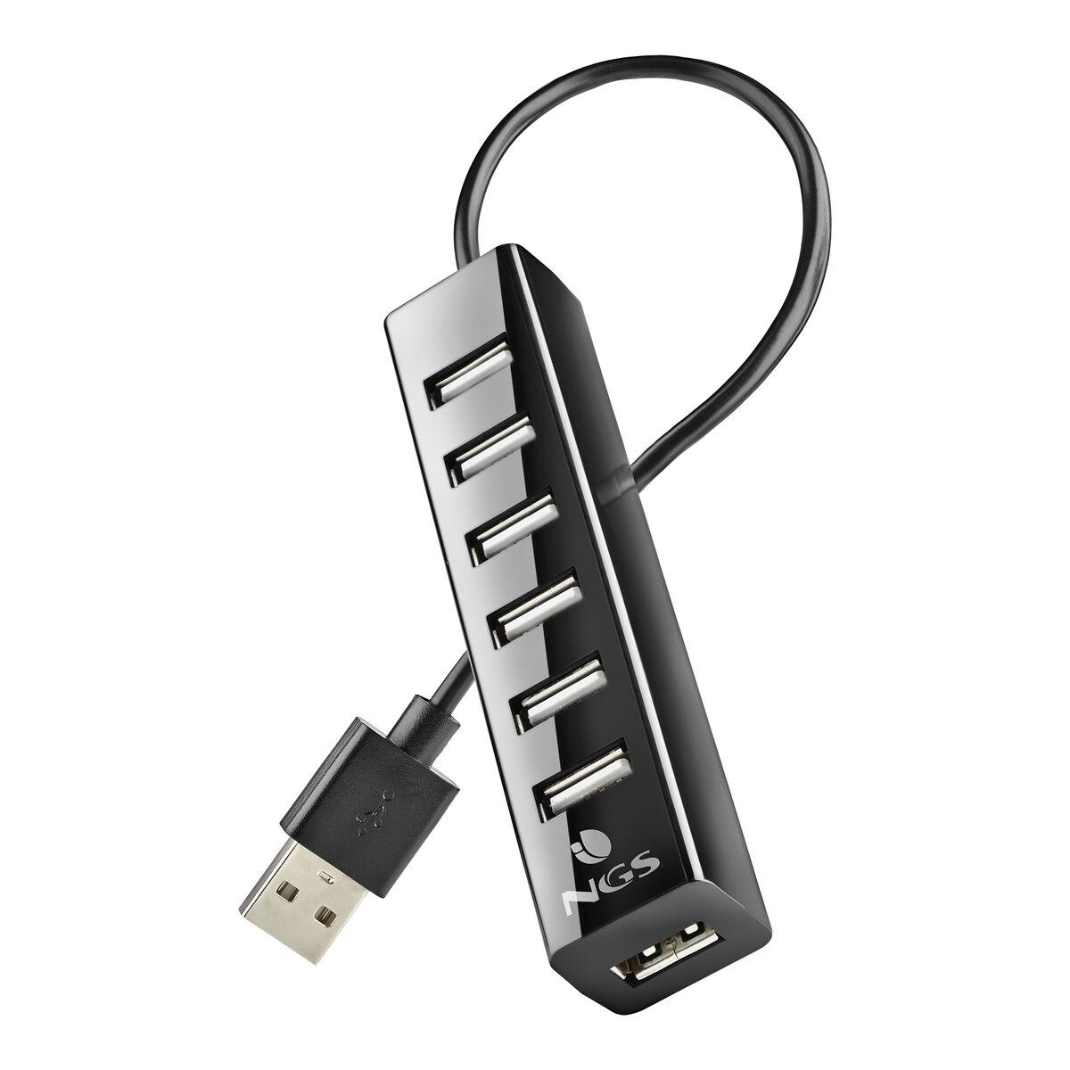 Hub USB NGS IHUB7 TINY Preto