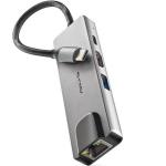Hub USB NGS WonderDock Supra Cinzento